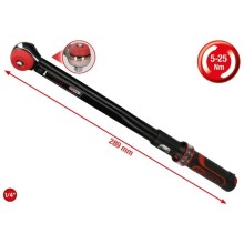 Torque wrench ERGOTORQUEprecision 1/4´´, 5-25Nm, KS Tools