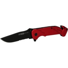 Collapsible pocket knife with belt cutter and glass breaker, KS Tools