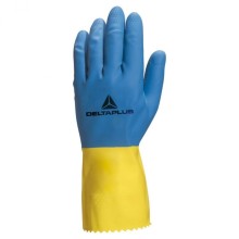 Gloves, all latex, cleaning glove, DUOCOLOR 330 9.5, Delta Plus