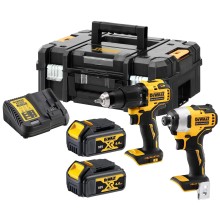 DEWALT, 18V XR Brushless Twin Kit - 2 X 4Ah, DCK2062M2T-QW