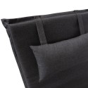 Deck chair pad WICKER 55x195xH3cm, dark grey