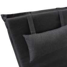 Deck chair pad WICKER 55x195xH3cm, dark grey