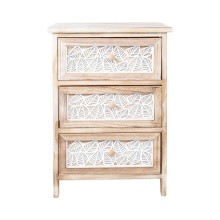 Chest of drawers KASEKE with 3 storage units 40x29x58cm, natural