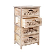 Chest of drawers MIHKLI with 3 storage units 40x29x58cm, white