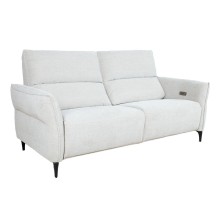 Recliner sofa MIAMI 3-seater with electric mechanism, light beige