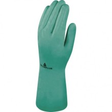 Gloves, full nitrile, wide wrist, 33 cm, green 11, Delta Plus
