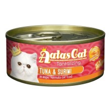 Aatas Cat Tantalizing Tuna & Surimi canned food for cats 80g