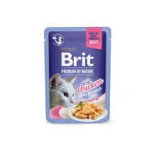 Brit Premium Delicate Chicken Fillets in Jelly wet food for cats 85g