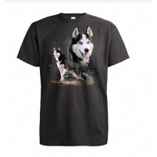 T-shirt Siberian Husky size XL