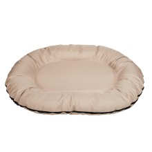Cazo Oval Bed beige bed for dogs 105x140x17cm