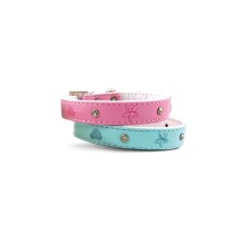 Record Spring pink dog collar 1.5x20-25cm