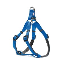 Record blue nylon braces for dogs S