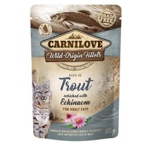 Carnilove Cat Pouch Trout Echinacea food pouches for cats 85g