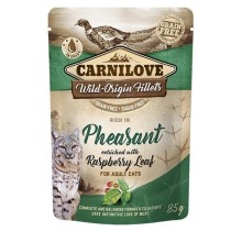 Carnilove Cat Pouch Pheasant with Raspberry Leaves food pouch for cats 85g