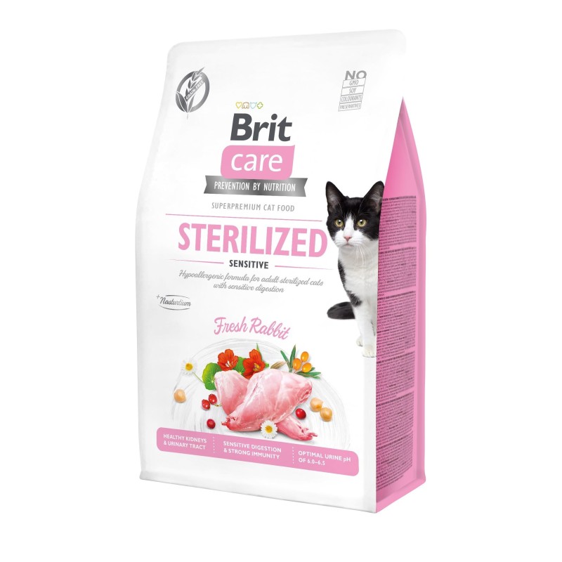 Brit Care Cat Grain-Free Sterilized Sensitive complete food for