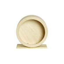 Flamingo wooden running wheel for rodents ø 20cm