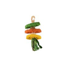 Flamingo hanging toy for rodents 22cm