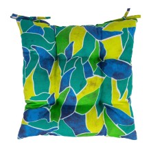 Cushion for chair LONETA 40x40cm, green leaves