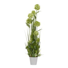 Artificial flower IN GARDEN H120cm, green hydrangea, grass with pot