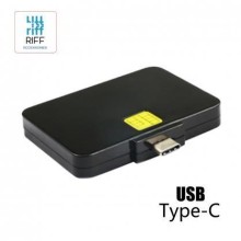 Card reader, RF-N88C Smart PC/SC CCID ISO7816 card reader with Type-C, Riff