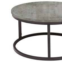 Coffee table BRITE D60xH32cm, grey