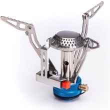 Camping stove mini for cylinder with 7/16 thread