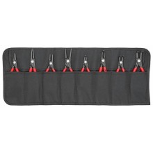 Stopper pliers set, 8 parts in a bag, hard alloy tips, Knipex