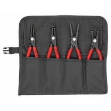 Stopper pliers set 4 parts in a bag, large hard alloy ends, Knipex