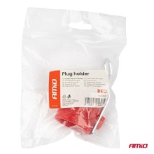 Trailer plug holder, red