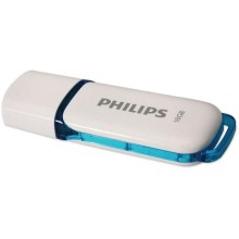 Флэш-память USB, 16 ГБ USB 2.0 Snow Edition, белый/синий, Philips