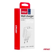 Wall charger Quick Charger 35W 2xUSB-C