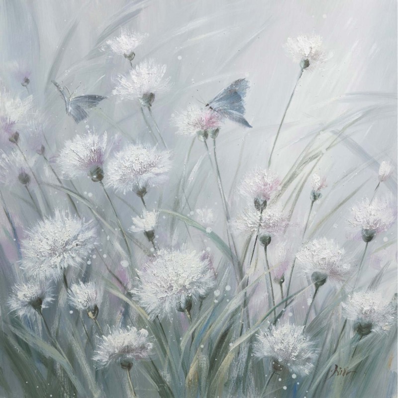 Oil painting 60x60cm, dandelion 2