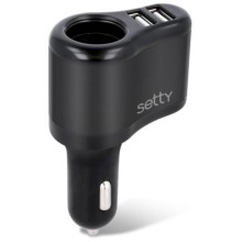 Setty car socket splitter RGS-01 2xUSB 2A