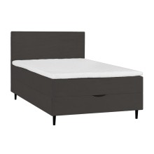 Continental bed LAARA 140x200cm, dark grey