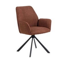 Обеденный стул GLENDA с ​​подлокотником, терракота