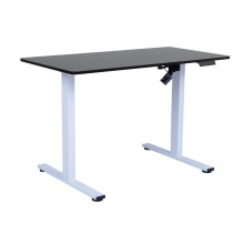 Desk ERGO FIT with 1 motor 120x60xH71,5-116cm, black/white