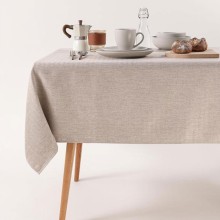 Tablecloth EASY CARE 140x220cm dark beige, 250g/m2