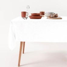 Tablecloth EASY CARE 140x220cm white, 250g/m2