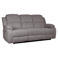 Recliner sofa FELICIA 3-seater with electric mechanism, grey