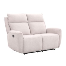 Recliner sofa MAREN 2-seater with manual mechanism, beige
