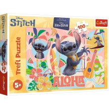 TREFL DISNEY STITCH Puzzle Stitch and friends in action, 100 pcs