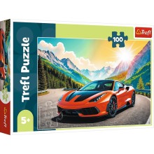 TREFL Puzzle A race against time (Sportcar), 100 pcs
