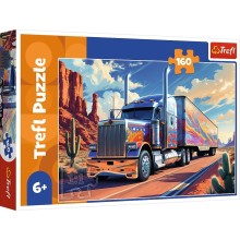 TREFL Puzzle Truck on the road, 160 pcs