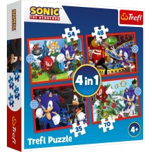 TREFL SONIC Puzzle 4 in 1 set