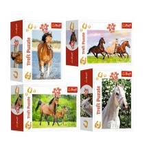 TREFL mini puzzle Horses 54 pcs