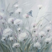 Oil painting 60x60cm, dandelion 2