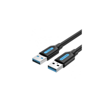 КАБЕЛЬ USB 3.0 ПАПА-ПАПА/1,5 М ЧЕРНЫЙ CONBG VENTION