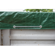 Bungee elastic band 0.8cm x 50m, gray,