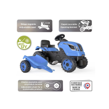 Smoby Tractor blue Farmer XL with cart