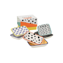 Bowls AIMII 6pcs D9,5xH2cm in a box, mix